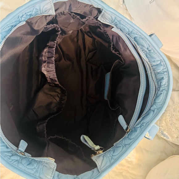 Coach Blue Quilted Baby Diaper Tote - Picture 12 of 14